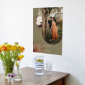Modern Arch Photo Boho Watercolor Florals Wedding Foil Prints (Laydown (Kitchen))