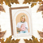 Modern Arch Photo Christmas Card<br><div class="desc">Modern photo Christmas card. Rounded arch design. Trendy warm cream color scheme. Easy to customize with your text and photo.</div>