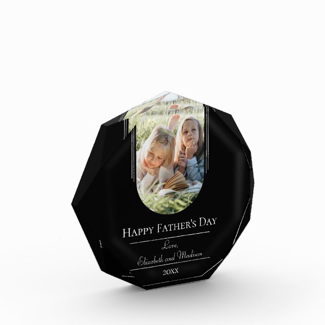 Modern Arch Photo Father's Day | Black Block (Left)