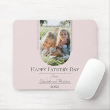 Modern Arch Photo Father's Day | Pink