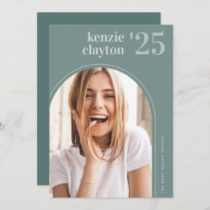 Modern Arch Photo Graduation Announcement