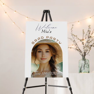 Modern Arch Photo Graduation Party Foam Board