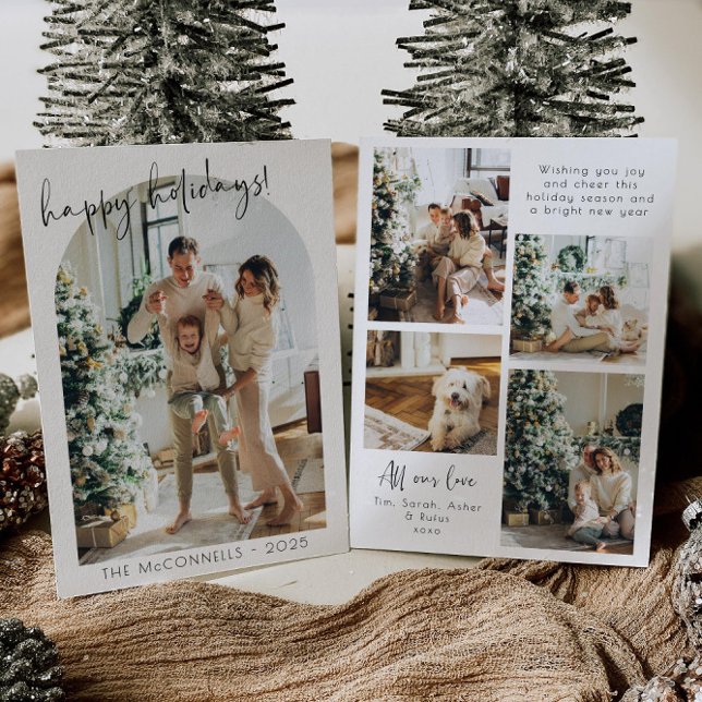 Modern Arch Photo Holiday Card (Creator Uploaded)