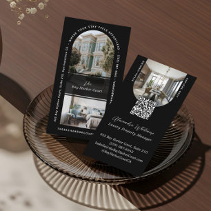 Modern Arch Photos Home Rental Property Manager Business Card