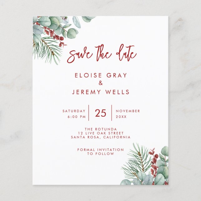 Modern Arch Save the Date  (Front)