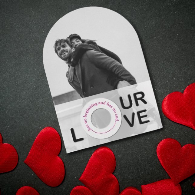 Modern Arch-Shaped Valentine's Day Photo Card (Modern Arch-Shaped Valentine's Day Photo Card)