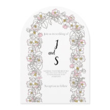 Modern Arch Wedding Invitation | Stylish Aesthetic