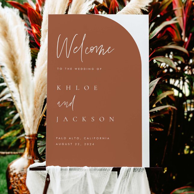 Modern Arch Wedding Welcome Sign Decor Foam Board (Creator Uploaded)