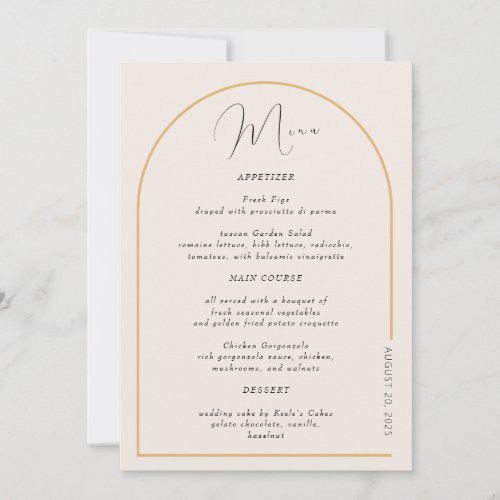 Modern Arch with Real Foil Invitation