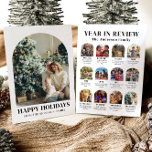 Modern Arch Year in Review Family Photo Christmas Holiday Card<br><div class="desc">Share your family’s favorite moments of the year with our Modern Arch Year in Review Family Photo Christmas Holiday Card! This elegant design features a sleek arch layout, perfect for displaying a collection of your cherished photos from the past year. Each picture can highlight special memories, milestones, or everyday joys...</div>