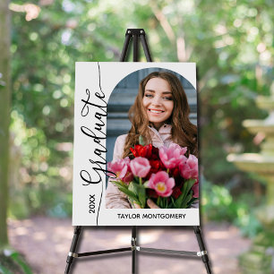 Modern Arched Photo Graduation Party Foam Board