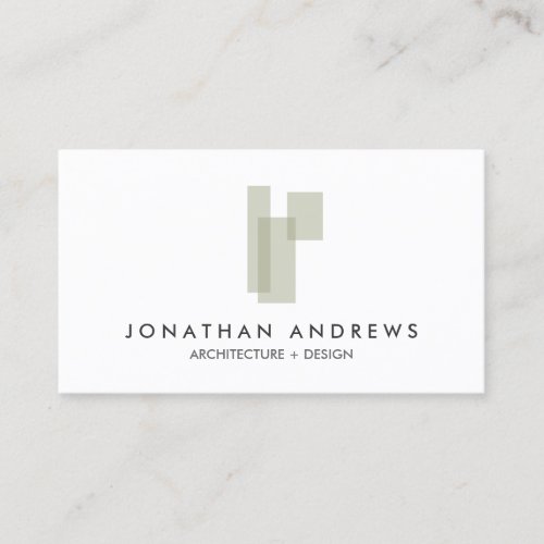 MODERN ARCHITECT CONSTRUCTION LOGO Business Card