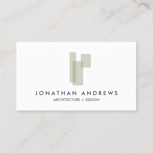 Customizable MODERN ARCHITECT CONSTRUCTION LOGO Business Card