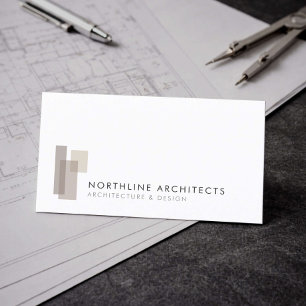 Modern Architect Firm Minimalist Business Card
