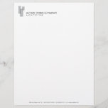 Modern Architectural Blocks Logo Gray/White Letterhead<br><div class="desc">Coordinates with the Modern Architectural Blocks Logo Gray/White Business Card Template by 1201AM. The overlapping gray blocks give a modern architectural aesthetic to this designer letterhead template. The perfect identity for architects, architecture firms, builders, designers, etc. This design is part of a series of coordinating office supplies to help brand...</div>