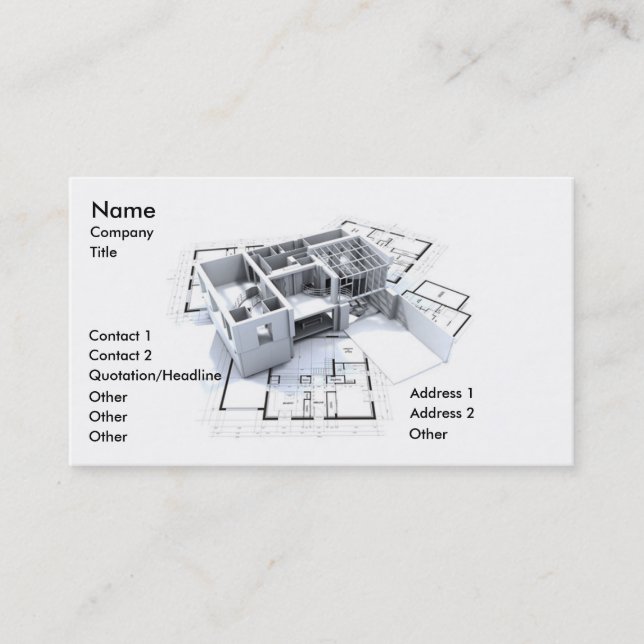 Modern Architecture Business Card (Front)
