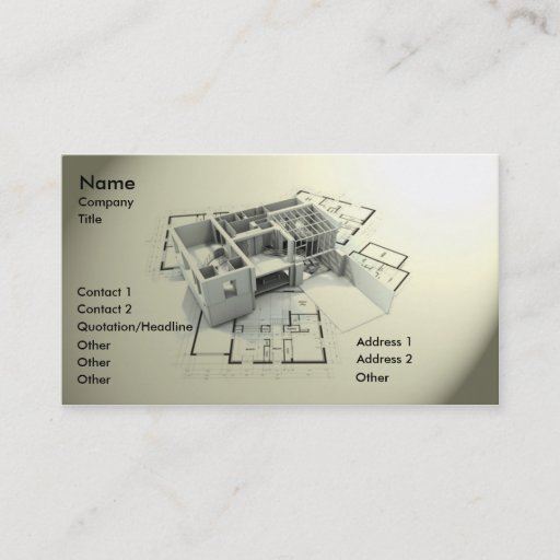 Customizable Modern Architecture Business Cards