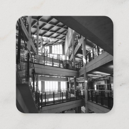 Modern Architecture _ Cardiff Central library Square Business Card