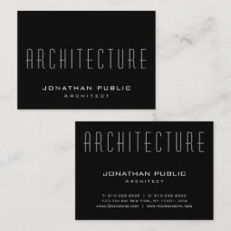 Modern Architecture Template Elegant Architect Top Business Card | Zazzle
