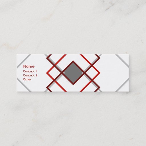 Customizable Modern  Argyle Business Card