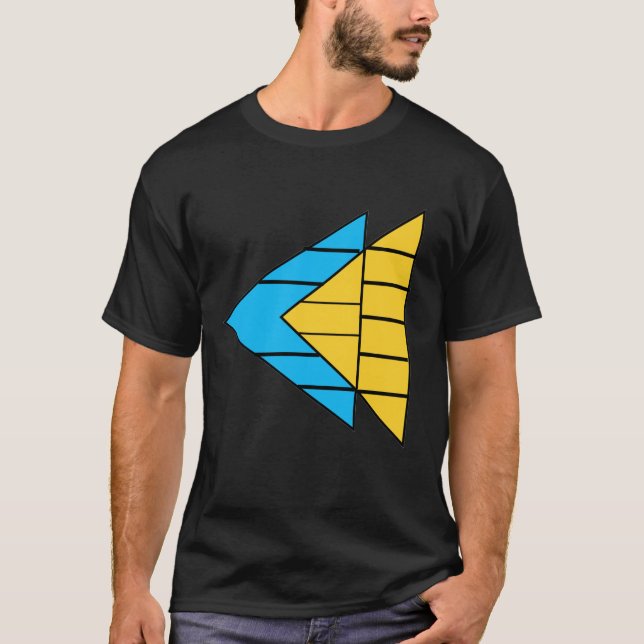 Modern Arrow Geometric Graphic T-Shirt (Front)