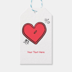 Modern Arrow & Heart Valentines Chic Party Favor Gift Tags