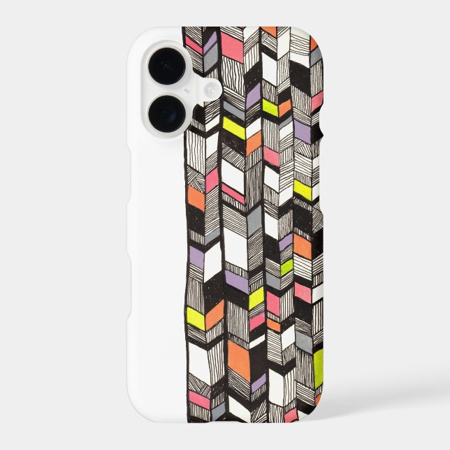 Modern Arrows Ink Pattern Abstract Tribal Iphone Case (Back)