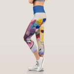 Modern Art Abstract Kandinsky Yellow Red Blue Capri Leggings<br><div class="desc">Kandinsky - Jaune Rouge Bleu
Yellow Red Blue Abstract Art Painting</div>