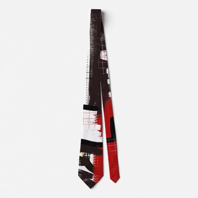 Modern art abstract neck tie (Front)