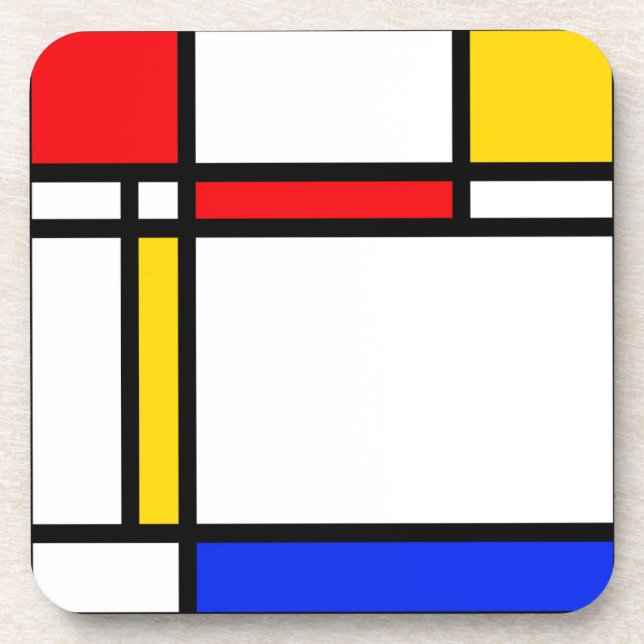 Modern Art Beverage Coaster (Front)