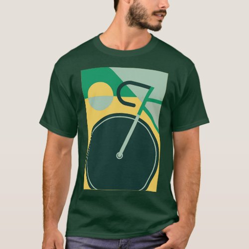 Modern Art Bicycle Cycling Graphic 1 T_Shirt