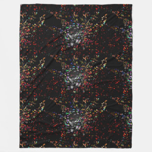 Modern Art Black Colors Mosaic Gifts CricketDiane Fleece Blanket