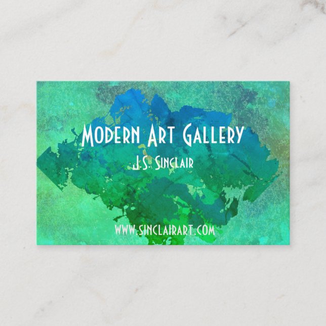 Modern Art Business Card (Front)