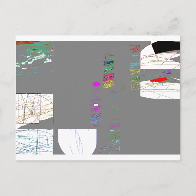 Modern art By Roy Postcard (Front)