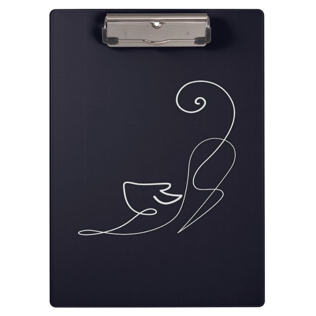 Modern Art Cat Clipboard | School Supply (Front)