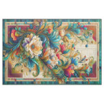 Modern Art Cheater Quilt Floral Panel Fabric