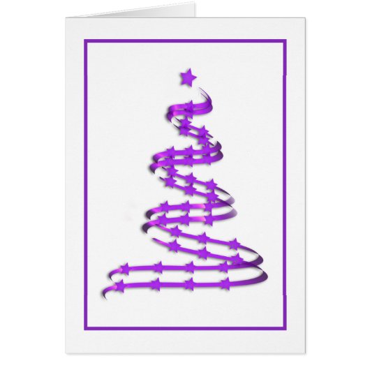 Modern Art ChristmasTree Non-Traditional Purple (Front)