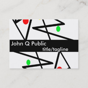 modern art chubby business card custom template