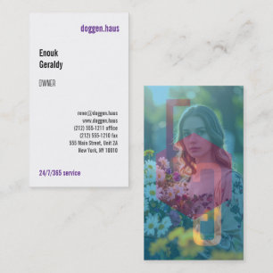 Modern art, clear, bold, impressive business card