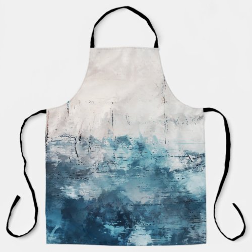 Modern Art Colorful Abstract Brushstrokes Apron