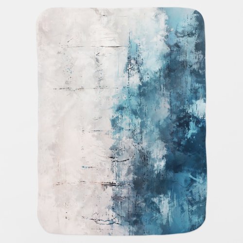 Modern Art Colorful Abstract Brushstrokes Baby Blanket