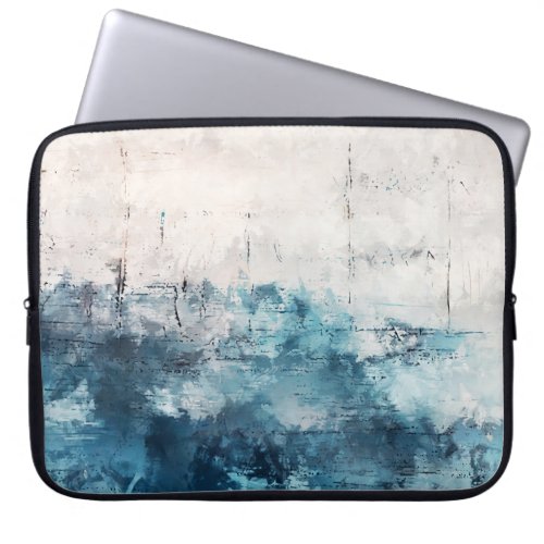 Modern Art Colorful Abstract Brushstrokes Laptop Sleeve