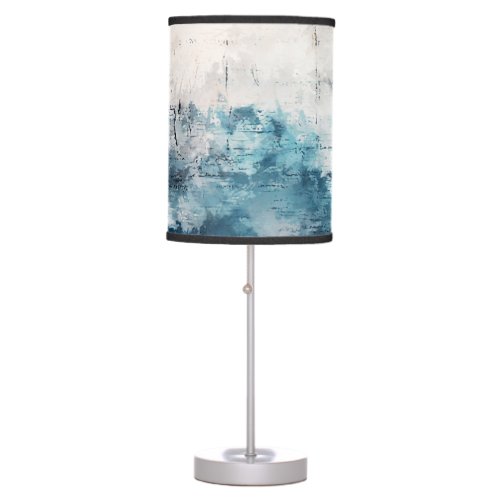 Modern Art Colorful Abstract Brushstrokes Table Lamp