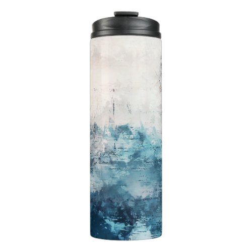 Modern Art Colorful Abstract Brushstrokes Thermal Tumbler