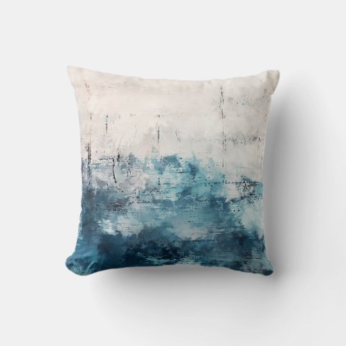 Modern Art Colorful Abstract Brushstrokes Throw Pillow