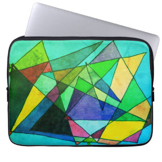 Modern art colorful abstract images laptop sleeve