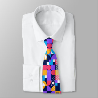 Modern Art Colorful Men's Tie