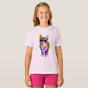 Modern art cool pop art kitty cat T-Shirt