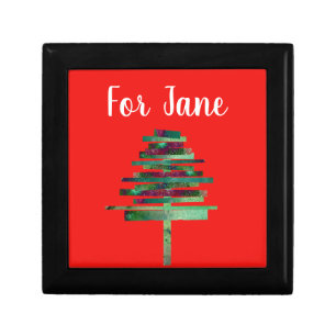 Modern art craft Christmas tree Gift Box