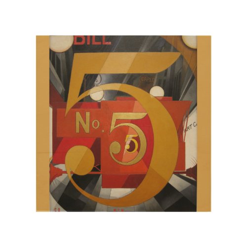 Modern Art Cubist Demuth Figure 5 in Gold